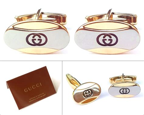 gucci web cuff|authentic gucci cufflinks.